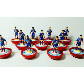 Subbuteo Andrew Table Soccer Panionios 2017-18 3rd kit on Classic Hasbro Bases